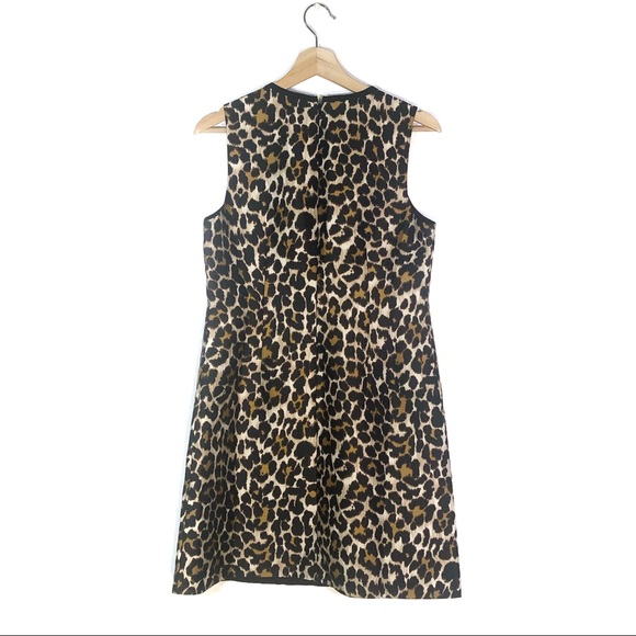 Leopard Print J Crew A-Line Dress - Picture 2 of 7